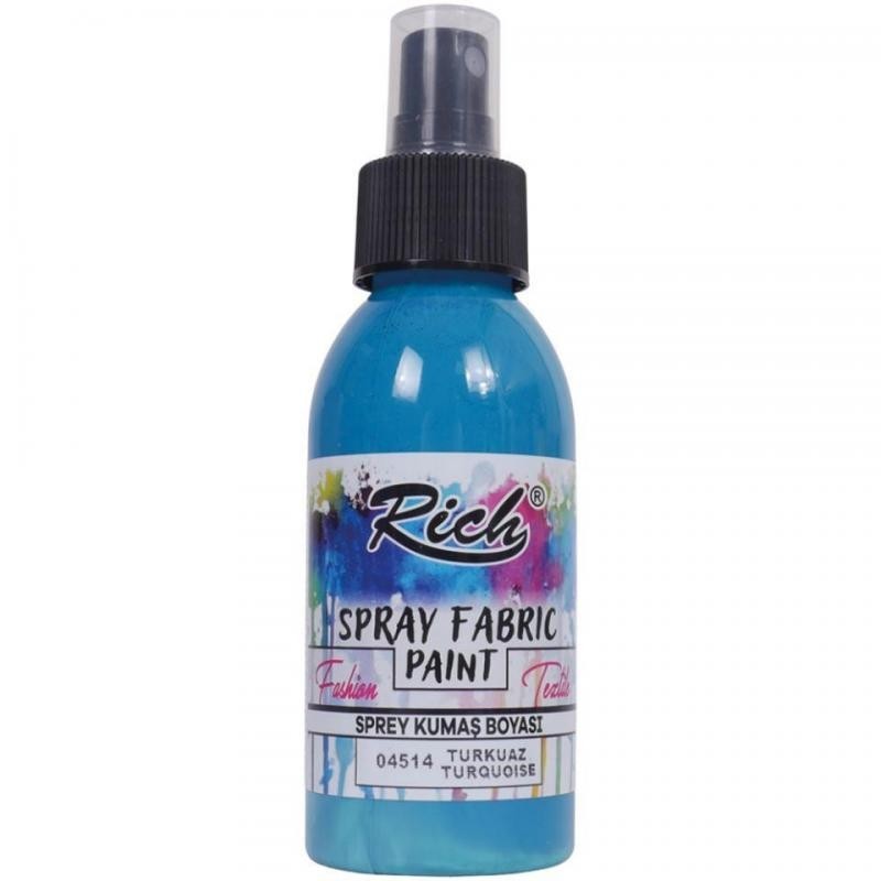 Spray Fabric Paint para tela Rich 100ml. Azul  turquesa 04514