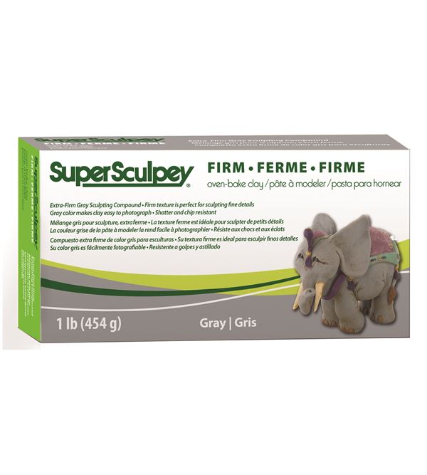 Arcilla Polimérica SuperSculpey Gris 454 Gr