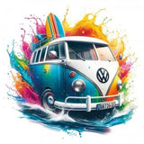 DTF Textil  furgo hippie 1
