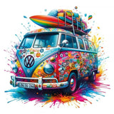 DTF Textil  furgo hippie 2