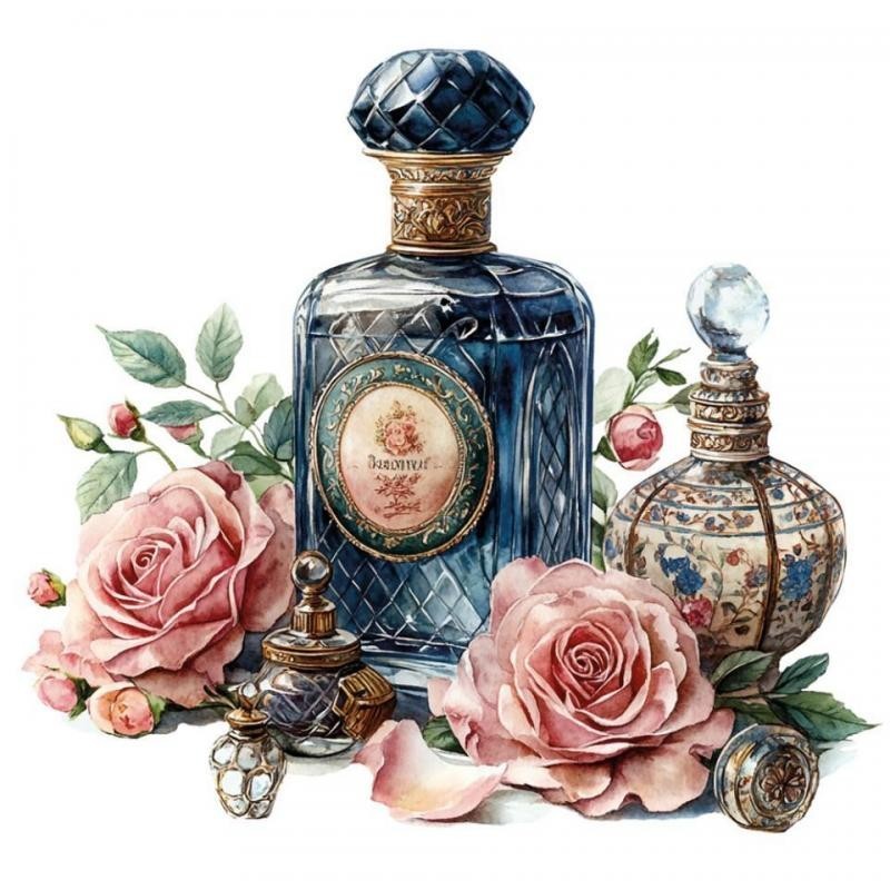 Transfer Textil Floral Perfums 24x23 Cm