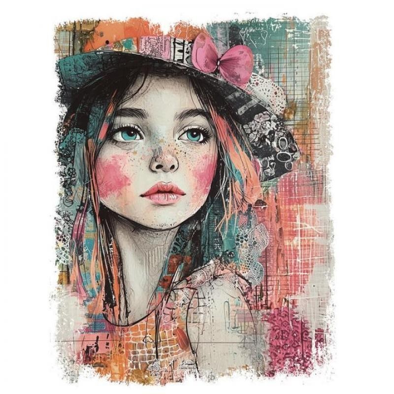 DTF Textil Female portrait  3