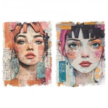 DTF Textil Female portrait  b
