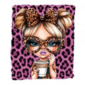 DTF Textil  leopard girl 2