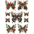Transfer Uv Premium  Mariposas Vintage 20x25