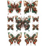 Transfer Uv Premium  Mariposas Vintage 20x25