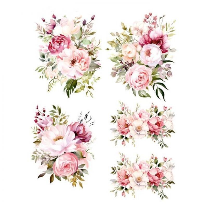 Transfer Uv Premium Ramilletes florales