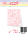 Carpeta Embossing Hojas Encantada de Johanna Rivero