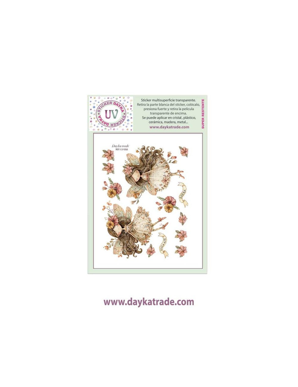 Sticker UV transparente Dibujo de Hadas