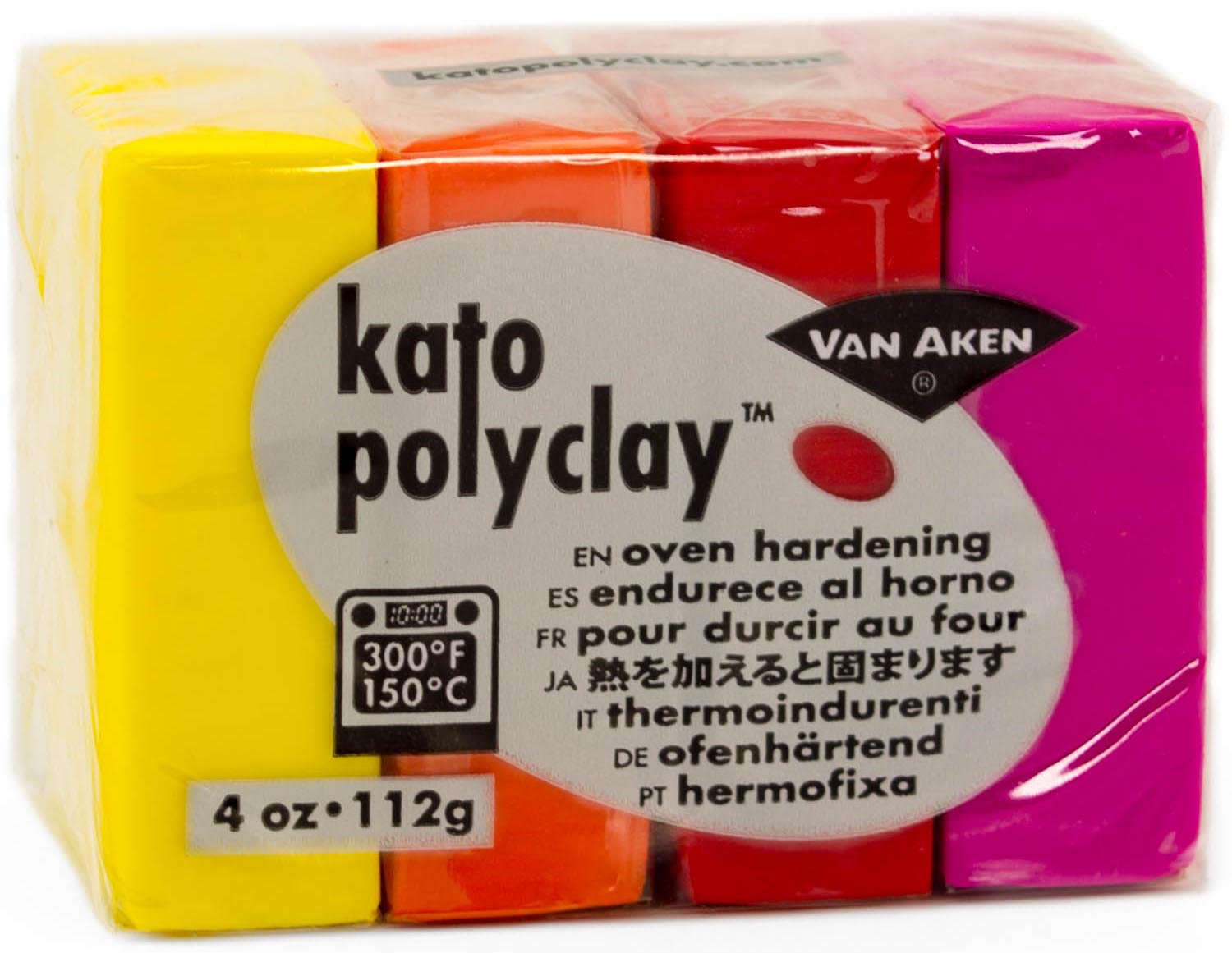 Arcilla polimerica Kato Polyclay colores calientes 112g