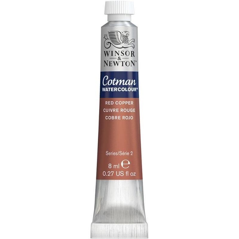 W&N ACUARELA COTMAN 8ML COBRE ROJO