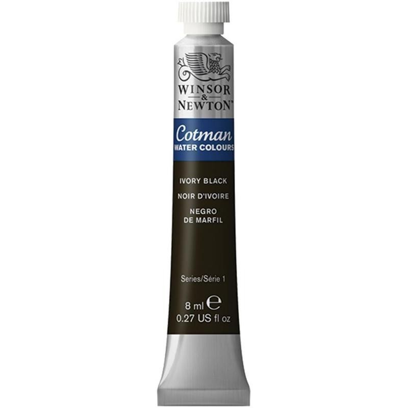 W&N ACUARELA COTMAN 8ML NEGRO DE MARFIL