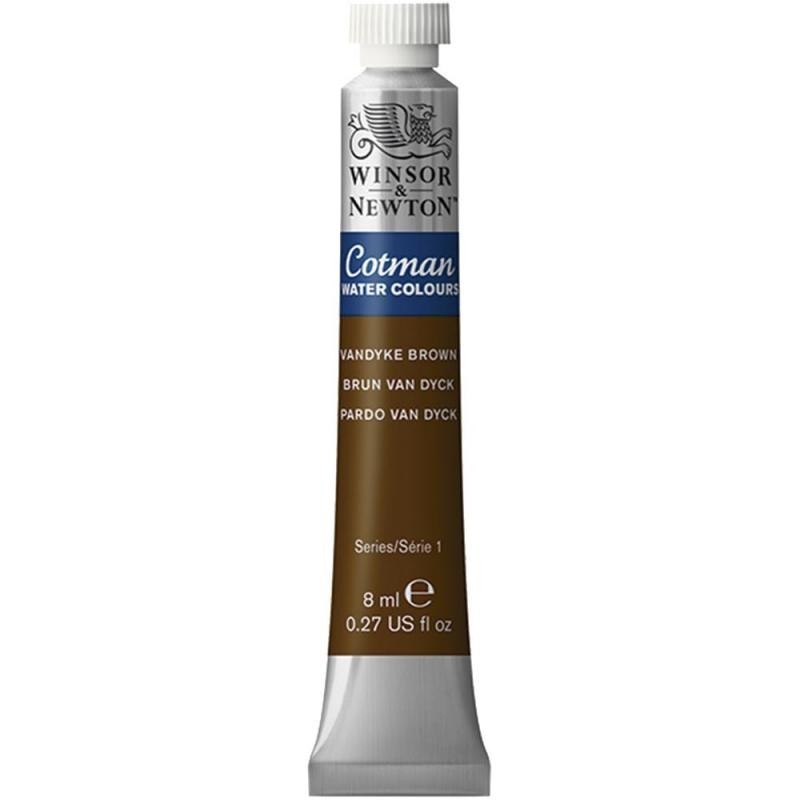 W&N ACUARELA COTMAN 8ML PARDO VAN DYCK